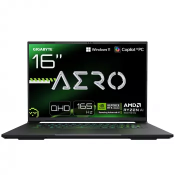 Nešiojamas kompiuteris GIGABYTE AERO X16 1VH93DEC64AH 16 colių AMD Ryzen AI 7 350 32GB 1TB NVIDIA GeForce RTX 5060 Windows 11 Home
