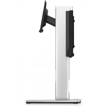 DELL Pro Micro All-in-One stovas MFS22 – tvirtas stovas „OptiPlex Micro“ ir Dell monitoriui, 5,8 kg, 48,3–68,6 cm, VESA 100×100 mm, aukščio reguliavimas, sidabrinis, juodas