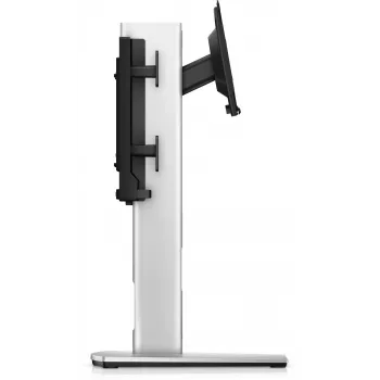 DELL Pro Micro All-in-One stovas MFS22 – tvirtas stovas „OptiPlex Micro“ ir Dell monitoriui, 5,8 kg, 48,3–68,6 cm, VESA 100×100 mm, aukščio reguliavimas, sidabrinis, juodas