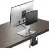DELL Pro Micro All-in-One stovas MFS22 – tvirtas stovas „OptiPlex Micro“ ir Dell monitoriui, 5,8 kg, 48,3–68,6 cm, VESA 100×100 mm, aukščio reguliavimas, sidabrinis, juodas