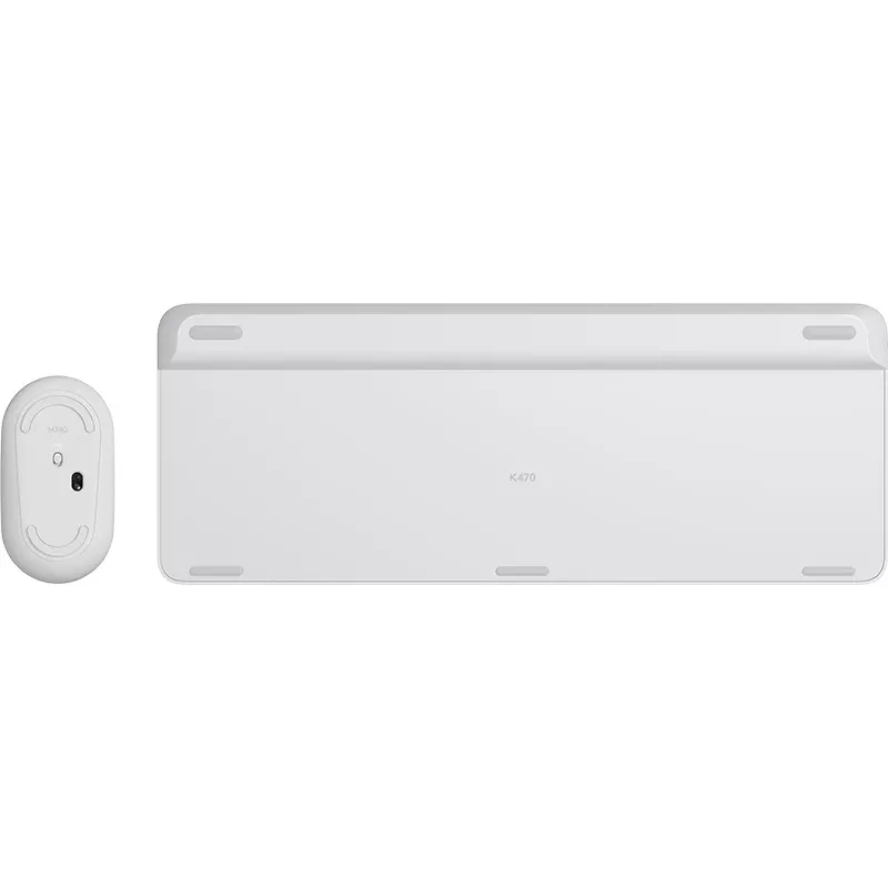LOGITECH belaidė klaviatūra ir pelė MK470 – šviesiai balta – QWERTY US/Int