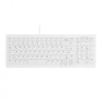 Contour Design Active Key Contour ClassicClean medicininė klaviatūra su nuimamu dangteliu, kompaktiška, laidinė, balta, DE, C7000