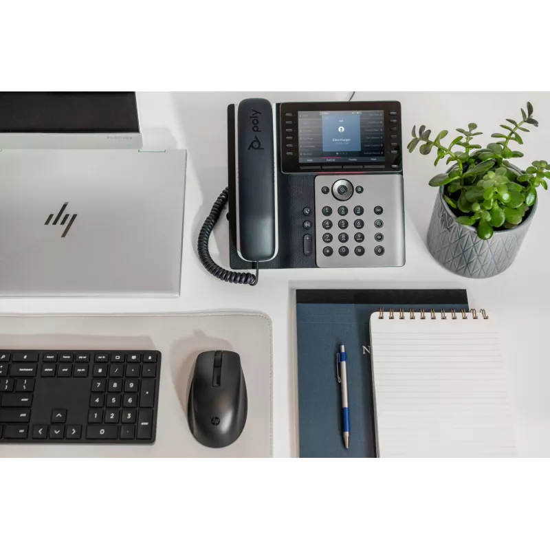 HP Poly Edge E550 IP telefonas su PoE, IPS, 800 x 480 pikselių, 5:3, WPA2-Enterprise, EAP-TLS, HTTPS, ENERGY STAR, EAC, RoHS, FCC, CE
