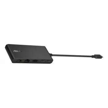 ASUS Dual 4K USB-C Dock DC201 – belaidė USB 3.2 Gen 2 (3.1 Gen 2) Type-C stotelė, juoda
