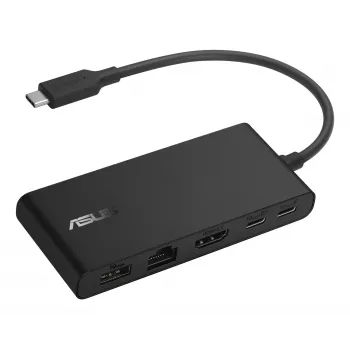 ASUS Dual 4K USB-C Dock DC201 – belaidė USB 3.2 Gen 2 (3.1 Gen 2) Type-C stotelė, juoda