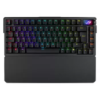 ASUS ROG Azoth Extreme klaviatūra žaidimams USB + RF belaidė + Bluetooth QWERTZ juoda