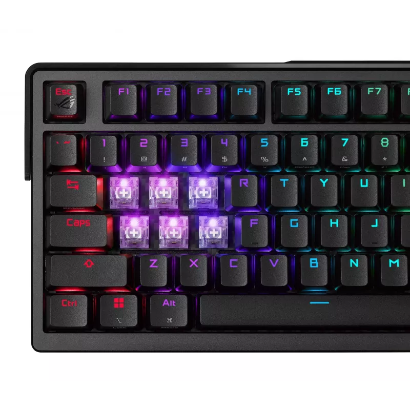 ASUS ROG Azoth Extreme klaviatūra žaidimams USB + RF belaidė + Bluetooth QWERTZ juoda