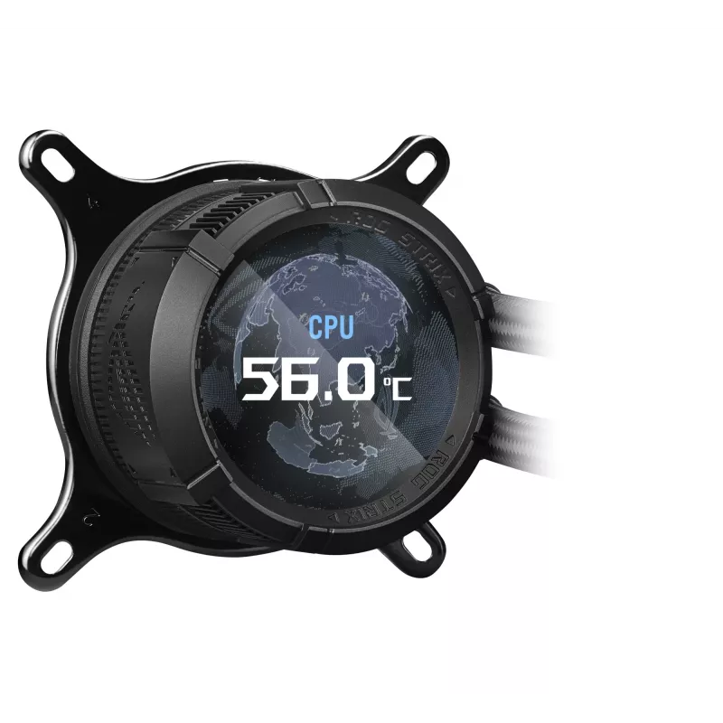 ASUS ROG STRIX LC III 360 ARGB procesoriaus vandens aušintuvas, 360 mm, juodas
