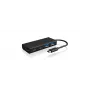 ICY BOX IB-HUB1426-CPD USB 3.2 Gen 1 (3.1 Gen 1) Type-C 5000 Mbit/s Juodas