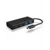 ICY BOX IB-HUB1426-CPD USB 3.2 Gen 1 (3.1 Gen 1) Type-C 5000 Mbit/s Juodas
