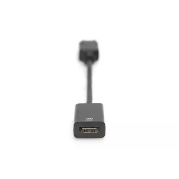 DIGITUS DP – HDMI kabelis 20 cm juodas DP – HDMI A tipo M/F HDMI 2.0
