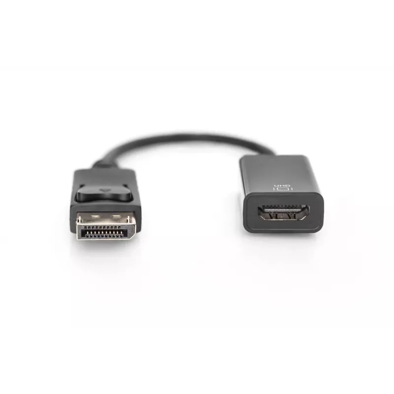 DIGITUS DP – HDMI kabelis 20 cm juodas DP – HDMI A tipo M/F HDMI 2.0