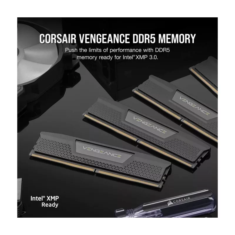 CORSAIR Vengeance 64GB (2x32GB) DDR5 5600MHz CL40 atminties rinkinys – juodas