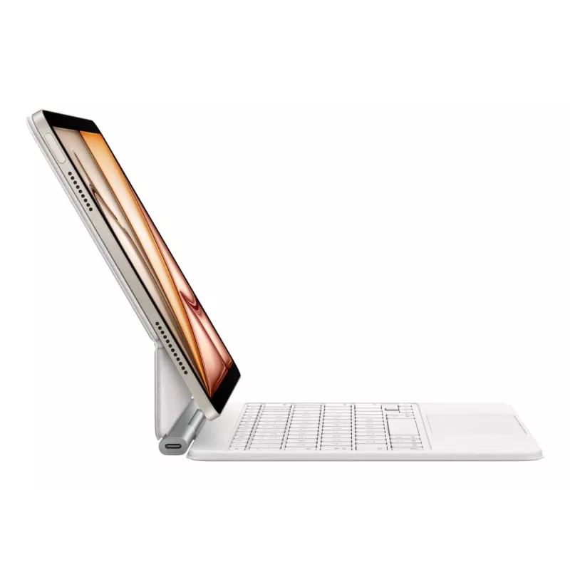 APPLE Magic Keyboard, skirta iPad Air 11 colių (M2/M3/M4) – balta – Azerty prancūziška (MDFV4F/A)