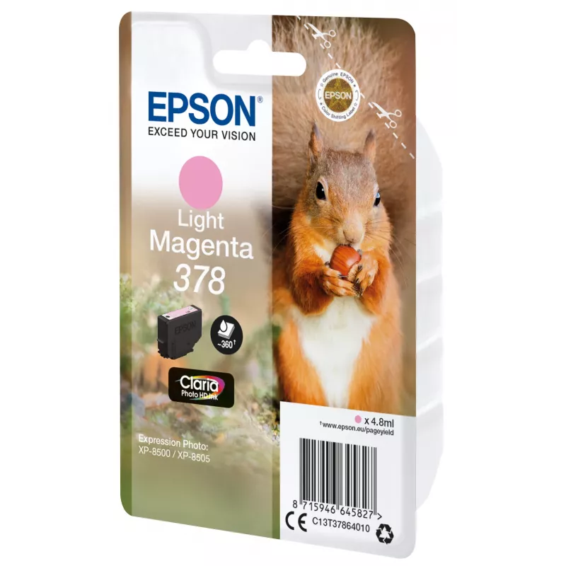 Epson 378 Claria Photo HD kasetė šviesiai purpurinė (C13T37864010)