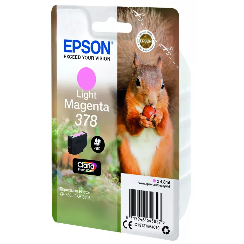 Epson 378 Claria Photo HD kasetė šviesiai purpurinė (C13T37864010)