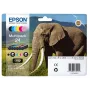 Epson Elephant Multipack 6 spalvų 24 Claria Photo HD rašalas, standartinė talpa, juoda, žydra, šviesiai žydra, purpurinė, šviesiai purpurinė, geltona, 5,1 ml, 4,6 ml, 6 vnt., kelių pakuotė