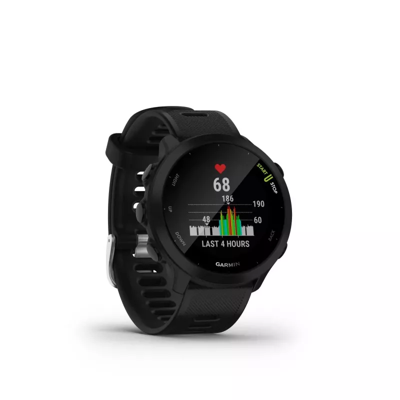 Garmin Forerunner 55 bėgimo išmanusis laikrodis – juodas