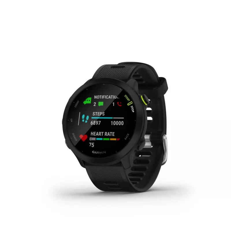 Garmin Forerunner 55 bėgimo išmanusis laikrodis – juodas