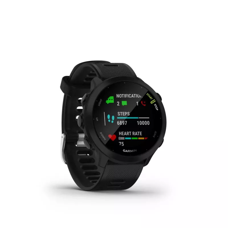 Garmin Forerunner 55 bėgimo išmanusis laikrodis – juodas