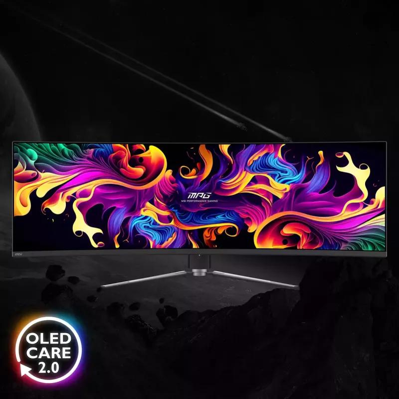 MSI MPG 491CQPDE QD-OLED monitorius 124,5 cm (49 colių) 5120 x 1440 pikselių DQHD juodas