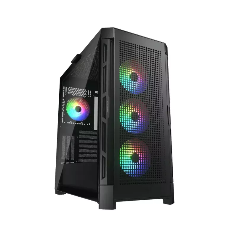 PC korpusas COUGAR Gaming DUOFACE PRO RGB CGR-DUOFACE PRO RGB Midi Tower Juodas