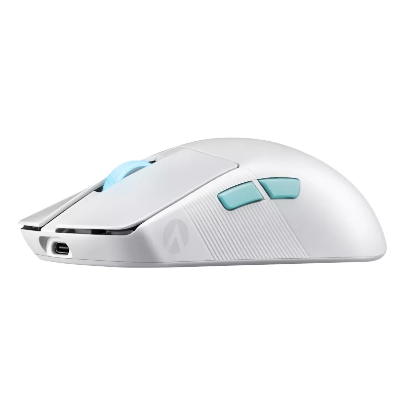 Pelė ASUS ROG Harpe Ace Aim Lab Edition, žaidimų, ambidekstrinė, RF belaidė + Bluetooth + USB Type-C, optomechaninė, 36000 DPI