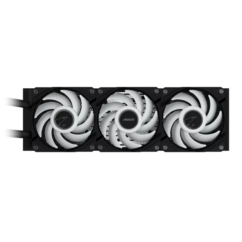 GIGABYTE AORUS WATERFORCE II 360 AIO skystas aušintuvas procesoriui - 3x120mm ARGB ventiliatoriai, stumdoma fiksavimo sistema, DAISY-CHAIN, suderinamas su Intel LGA 1851 ir AMD AM5