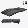 LOGITECH Ergo K860 – belaidė išskleista klaviatūra, grafito spalvos, QWERTY US/International