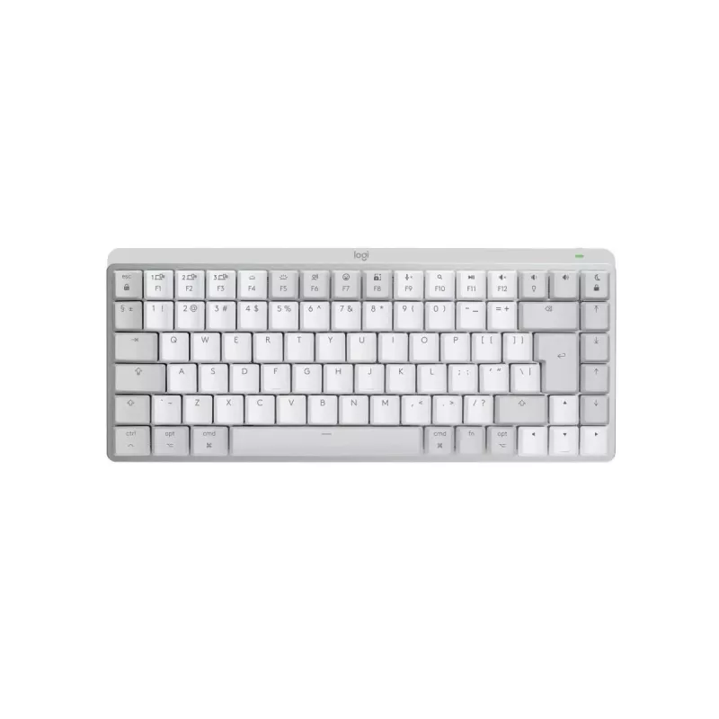 LOGITECH MX Mechanical Mini for Mac belaidė apšviesta mechaninė klaviatūra, šviesiai pilka, US International QWERTY