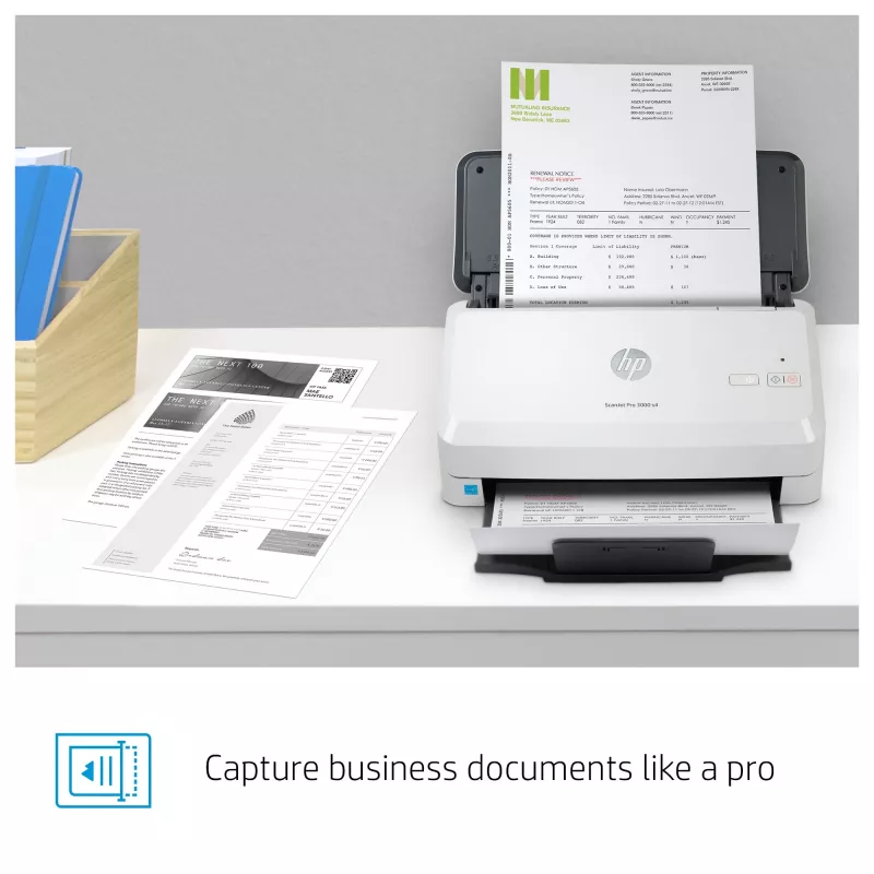 HP Scanjet Pro 3000 s4 lakštinis skaitytuvas 600 x 600 DPI A4 juoda, balta