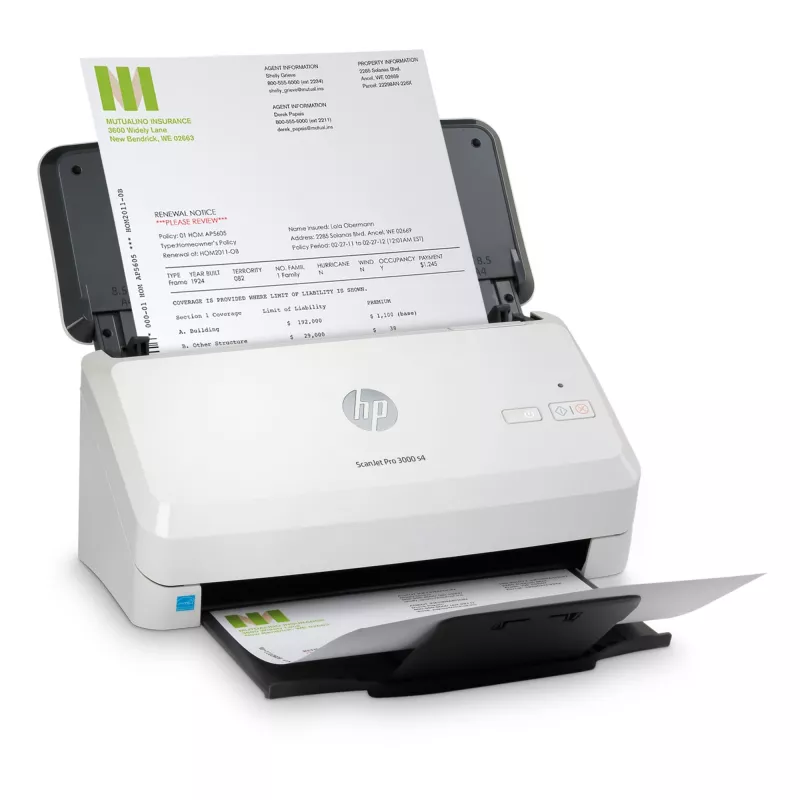 HP Scanjet Pro 3000 s4 lakštinis skaitytuvas 600 x 600 DPI A4 juoda, balta
