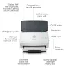 HP Scanjet Pro 3000 s4 lakštinis skaitytuvas 600 x 600 DPI A4 juoda, balta