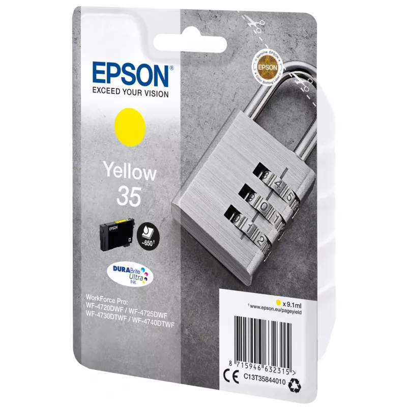 Epson DURABrite Ultra rašalo kasetė geltona C13T35844010
