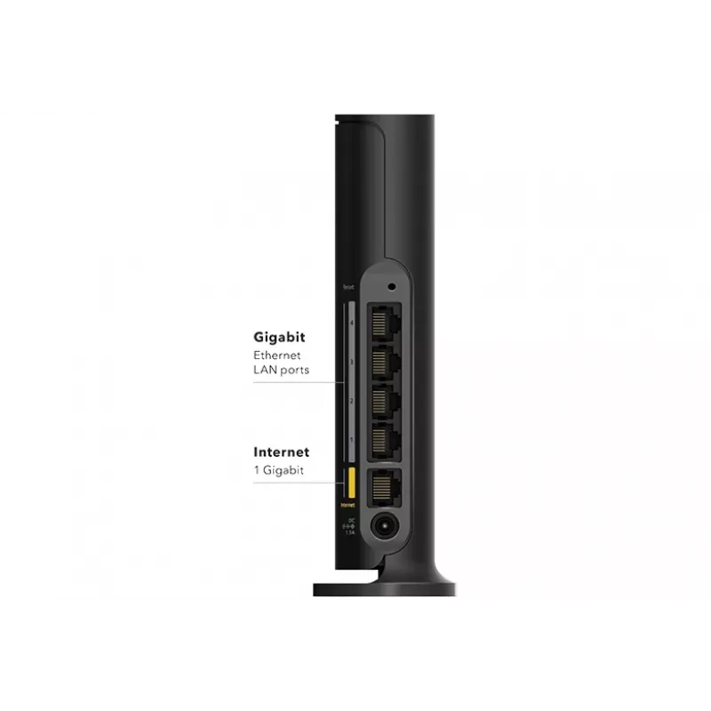NETGEAR 4-Stream AX1800 belaidis maršrutizatorius Gigabit Ethernet dviejų juostų (2,4 GHz / 5 GHz) juodas