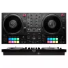 Hercules INPULSE T7 Black DJ valdiklis – 3,5 mm / 6,35 mm ausinių lizdai, USB laidas, 652×350×90 mm