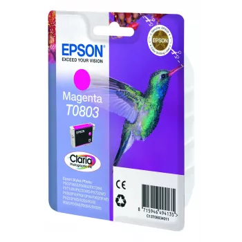 Epson Hummingbird Singlepack Magenta T0803 Claria fotografo rašalas