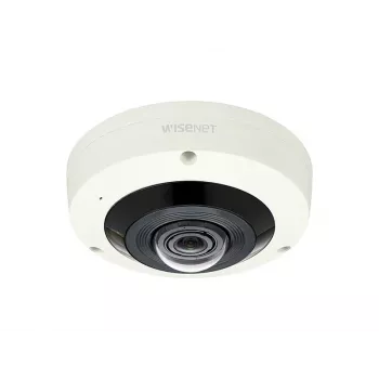 HANWHA Xnf-8010rv 6MP H.265 žuvies akies kupolinė kamera su IR