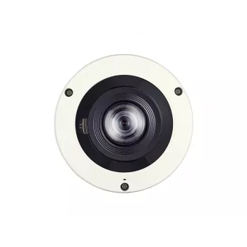 HANWHA Xnf-8010rv 6MP H.265 žuvies akies kupolinė kamera su IR