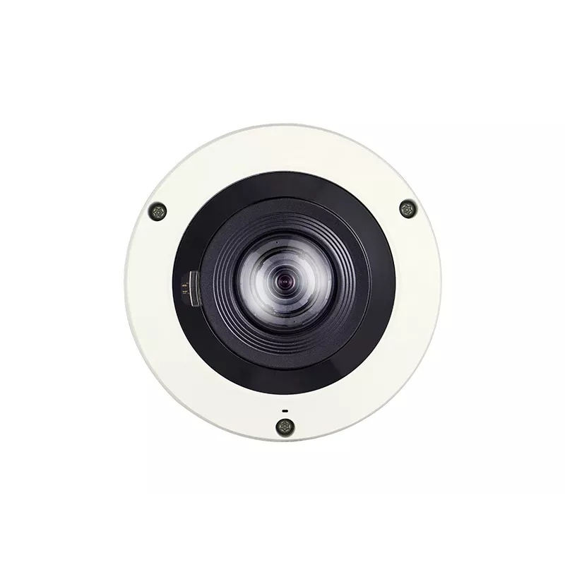 HANWHA Xnf-8010rv 6MP H.265 žuvies akies kupolinė kamera su IR