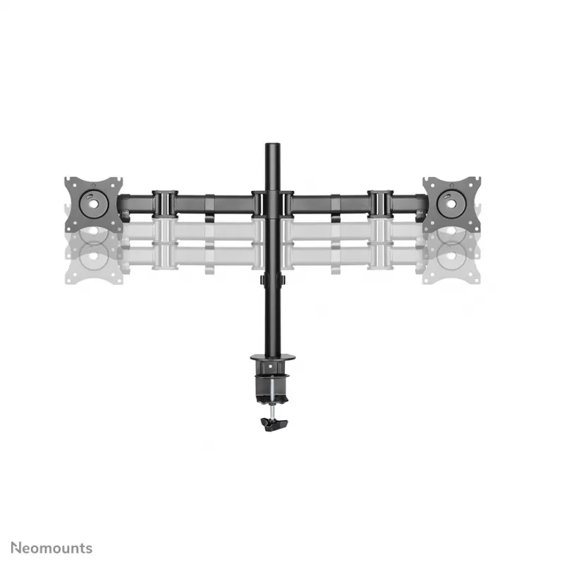 Neomounts NM-D135DBLACK monitoriaus rankena 10-27 colių, spaustuvas/įvorė, 8 kg, 25,4 cm (10 colių), 68,6 cm (27 colių), 100 x 100 mm, juoda