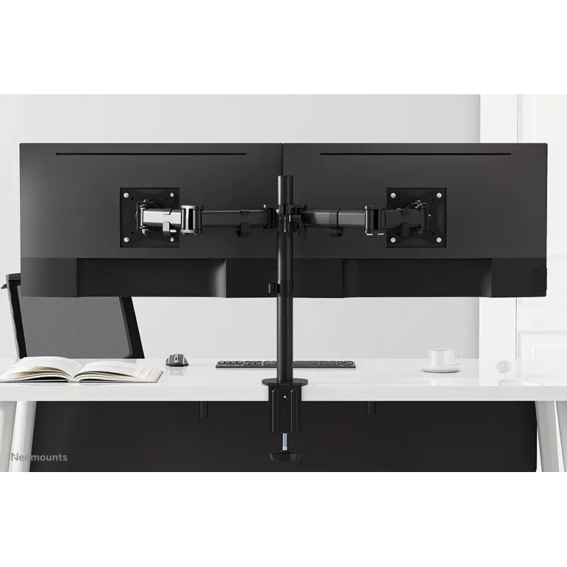 Neomounts NM-D135DBLACK monitoriaus rankena 10-27 colių, spaustuvas/įvorė, 8 kg, 25,4 cm (10 colių), 68,6 cm (27 colių), 100 x 100 mm, juoda