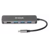 D-Link 5-in-1 USB-C stotelė su HDMI ir Power Delivery (DUB-2333)