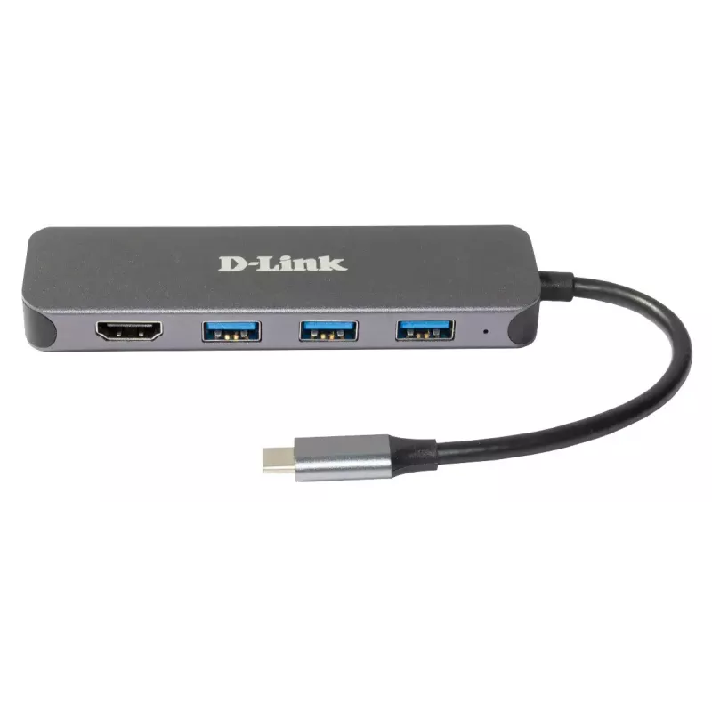 D-Link 5-in-1 USB-C stotelė su HDMI ir Power Delivery (DUB-2333)