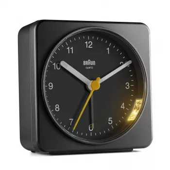 Braun BC03B kvarcinis analoginis žadintuvas juodas