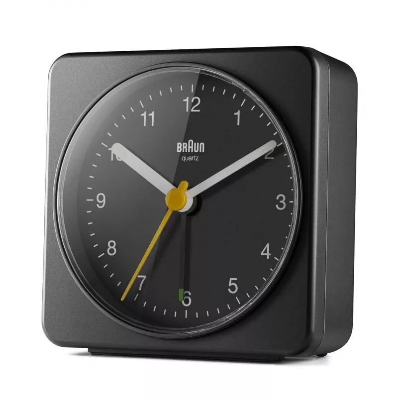 Braun BC03B kvarcinis analoginis žadintuvas juodas