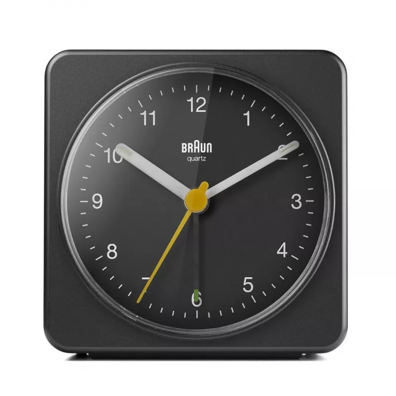 Braun BC03B kvarcinis analoginis žadintuvas juodas
