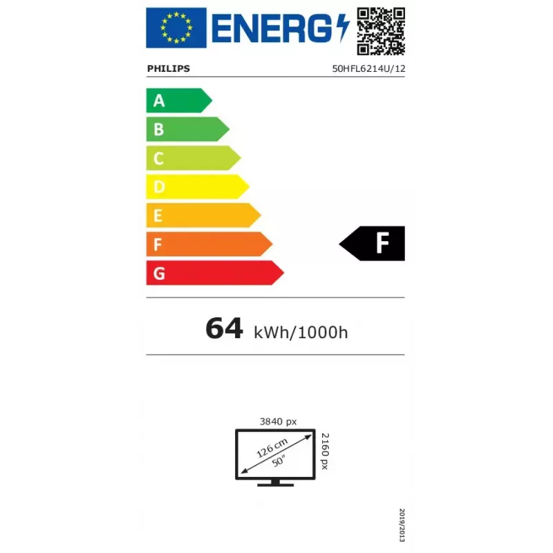 Philips 50HFL6214U 127 cm (50 colių) 4K Ultra HD išmanusis televizorius su Wi-Fi, antracito spalvos, 400 cd/m²