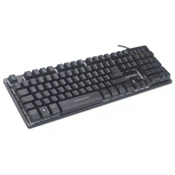 USB klaviatūra Manhattan Gaming Metal Base Edition