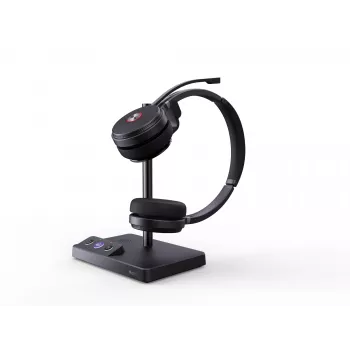 Yealink WH62 Dual Teams belaidė ausinė, 20–20000 Hz, biurui/skambučių centrui, 127 g, juoda